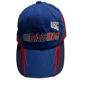 NASCAR USG Racing Baseball Hat Adjustable One-Size Cotton Blue
